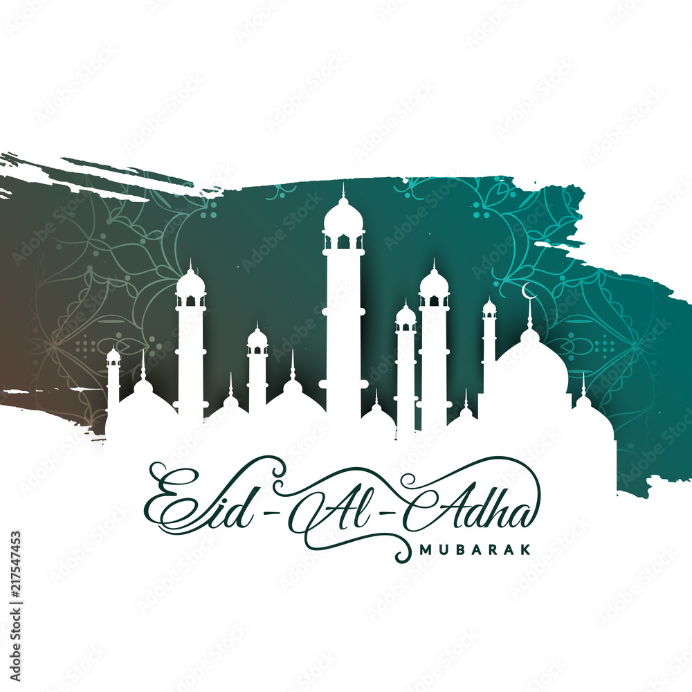 Wall mural abstract eid-al-adha mubarak background vector