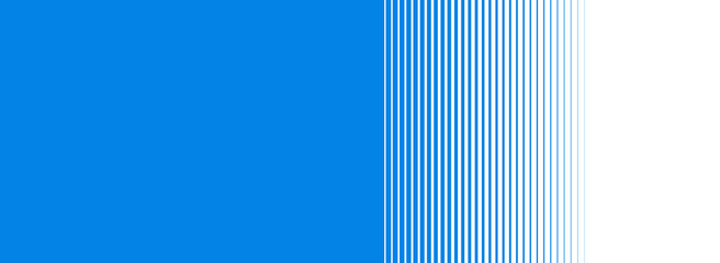 Blau weißer Banner mit Farbübergang aus Streifen