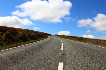 Empty Road Background Landscape