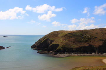 Coastal Beach Seascape Landscape Background