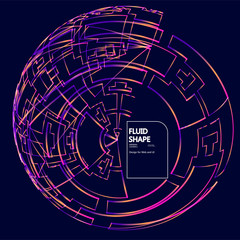 Moving lines of abstract background 