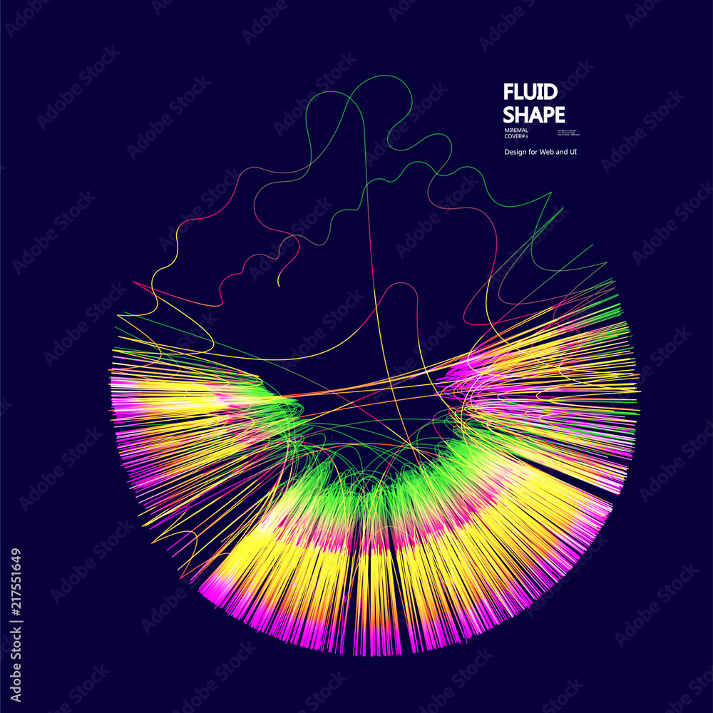 Aufkleber moving lines of abstract background