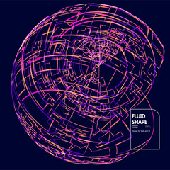 Moving lines of abstract background