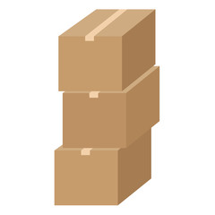 積まれた段ボール