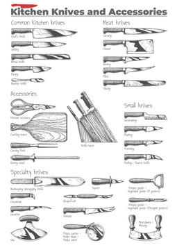 Kitchen knives and accessories