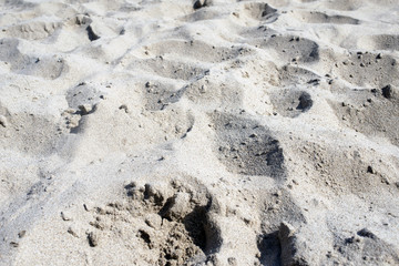 A view of a sand at the beach for wallpaper, background or backdrops 