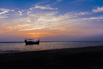 Atardecer en Cox's bazar