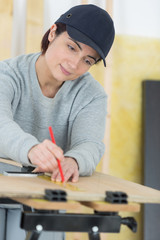 female carpenter