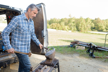 Farrier at work