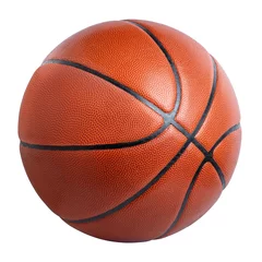 Fotobehang Bol basketbal bal geïsoleerd op wit