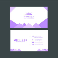 purple professional business card