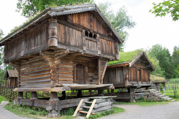 Fototapeta na wymiar casa antica norvegia