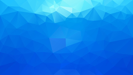 Fototapeta na wymiar vector abstract irregular polygonal background - triangle low poly pattern - horizontal sky blue color gradient