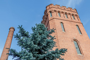 Fototapeta premium Latvia Very old water tower