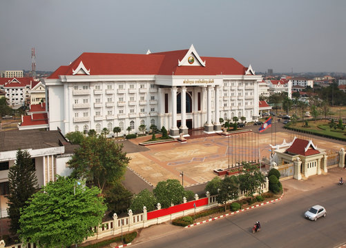 Government administrative office in Vientiane. Laos