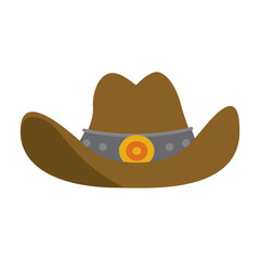 Cowboy hat symbol vector illustration graphic design