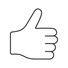 Thumbs up linear icon