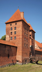 Castle of Teutonic Order in Malbork. Pomeranian voivodeship. Poland