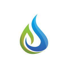 water droplet gas industry logo icon vector