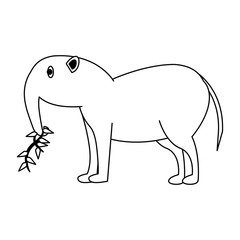 Anteater wild animal cartoon vector illustration graphic design