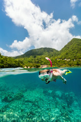 Little girl on vacation