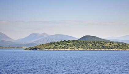 Mountain near Igoumenitsa and  Corfu. Greece