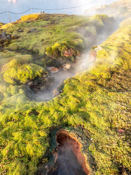 Geothermal of hot spring pool in Iceland
