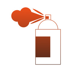 Paint spray bottle vector illustration graphic design