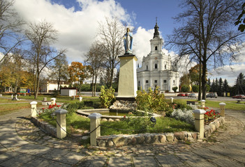 Statue of Virgin Mary in Koden. Poland