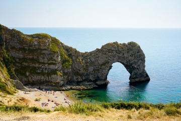 Fototapeta premium Durdle Door, Dorset in UK, Jurassic Coast World Heritage Site