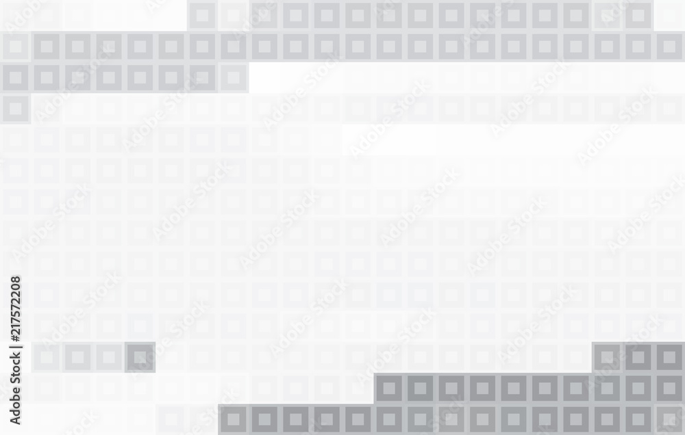 Poster Simple gray geometric background. Pixelated vector pattern. Black-and-white graphics
