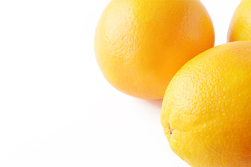 Stack of navel oranges