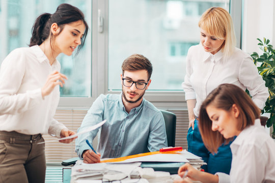 Business team at the office