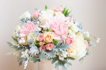 Unusual wedding bouquet close-up