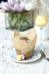 Eierlikör Muffin mit Schokostreusel