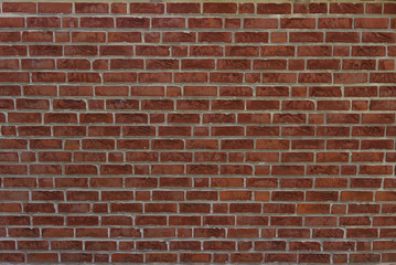 Fototapeta na wymiar Red brick wall texture grunge background may use to interior design