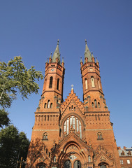Fototapeta na wymiar Holy Family Parish - Missionary church in Tarnow. Poland
