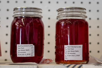Jar of Preserves on display at local fair