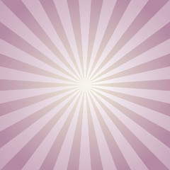 Sunlight abstract background. Pink and lavender color burst background. Vector illustration. Sun beam ray