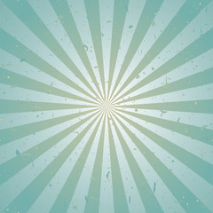 Sunlight retro faded grunge background. blue and beige color burst background. Vector illustration.