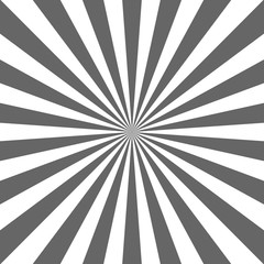 Sunlight abstract background. Grey and white color burst background. Vector illustration. Sun beam ray
