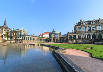 Fototapeta na wymiar Architecture in old town of Dresden, day foto