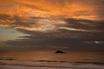 Sunset at Muriwai Beach, West Auckland, New Zealand