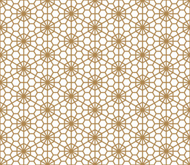 Seamless pattern based on Japanese ornament Kumiko