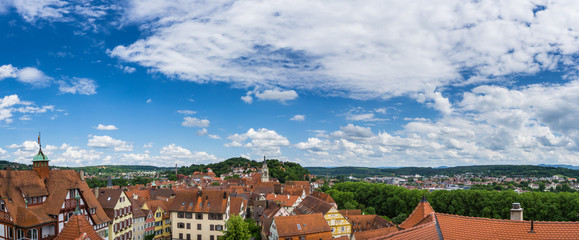 Germany, XXL Tuebingen old town city view from above