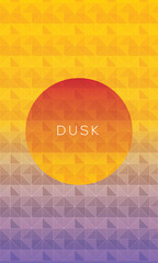 vector dusk illustration.abstract