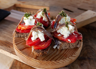 Spanish tapas of the Basque country
