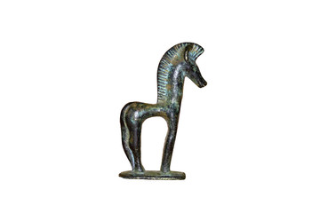 Decorative bronze figure of a horse