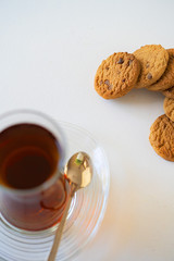 enjoy tea at the table