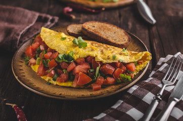 Vegetarian omelette